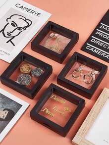 1 件悬挂展示盒、挂盒、珠宝、硬币和收藏品展示盒、便携式挂膜盒、抗氧化珠盒、防尘珠宝悬挂收纳盒、日常珠宝包装、透明包装、多功能礼品包装盒、适用于手工艺品展览、家居装饰和珠制品、女士收纳整理器旅行必需品返校宿舍收纳