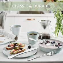 48-Piece Silverware Set With Steak Knives For 8, Stainless Steel Flatware Cutlery Set For Home Kitchen Restaurant Hotel, Kitchen Utensils Set, Mirror Polished, Dishwasher. - 48PCS - 查看 8