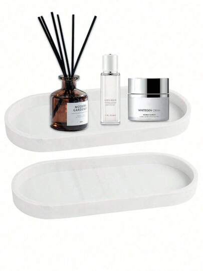 1pc Silicone Tray, Anti-Slip Vanity Tray, Small Jewelry Tray, Toilet Tank Tray, Kitchen Counter Soap Tray, Perfume Organizer Tray, Jewelry, Candle, Key Tray, Makeup Organizer, Makeup Items, Covered Box, Plastic Storage Box, Storage Organizer, Makeup Display Rack, Makeup Organizer, Transparent Shelf, Cosmetic Organizer, Women Gift, Desktop Storage, Desktop Tidy, BYOMA Skincare, Vanity Makeup, Organizer