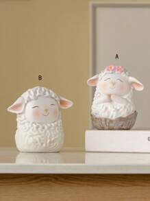 1 Peça Decoração Simples e Fofa em Forma de Animal feita de Resina, Adequada para Escritório, Quarto, Sala de Estar, Hotel, Escritório, Festa, Decoração de Evento de Mesa, Multi-Cor
