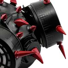 Red Metal Devil Claw Spike Cosplay Gas Mask Costume Steampunk Respirator - Black - View 5