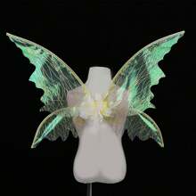 1 Stück Feen Flügel für Feiertage, Karneval Festival Party Requisiten, glitzernde Schmetterling Flügel Hochzeit Kostüm Engelflügel für Frauen Karnevals Verkleidung Accessoires, heiß gold funkelnde Schmetterling Flügel Feen Flügel