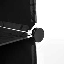 SAPATEIRA MODULAR ORGANIZADORA DE PRATELEIRA PRETA 18 PARES PLÁSTICO 6 NÍVEIS SAPATEIRA MODULAR PRETA