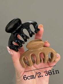 4 件/1 件亮面果冻色中号塑料发夹，时尚百搭高端优雅简约纯色发夹，适合日常外出、休闲、派对、通勤、度假、洗脸、沐浴、化妆、搭配衣服、发饰夏季发夹发夹发夹发夹，爪夹秋冬度假装女士