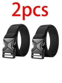 3 New Quick - Release Nylon Tactical Belts, Suitable For Sweatpants, Outdoor Training, Daily Use And As Men's Casual Belts