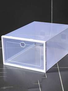 12/6/3/1pcs Set Large Capacity Clear Plastic Shoe Boxes - Multi-Layer Stackable Shoe Storage Organizer With Flip-Up Lids, Durable Sealable Design For Home Organization, Transparent For Easy Viewing And Shoe Display - White - View 17