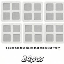 36pcs Window Screen Repair Patch Kit, Self-Adhesive Fiberglass Screen Repair Tape, Screen Patch Tape For Window/Door Screens, Tear Hole Repair, Cuttable And Self-Adhesive, Mosquito Net Patch