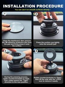 Car Phone Holder For Magsafe [78+LBS Strongest Suction & 2400gf Strongest Magnetic] 360° Adjustable Car Phone Mount, Phone Holders For Your Car For IPhone 16 Pro Max 15 14 13 12 Plus