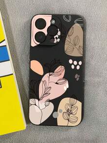 1个水彩百合防摔防滑黑色手机壳，兼容 17/17 Air/17 Pro/17 Pro Max，兼容荣耀，兼容红米，兼容三星Galaxy A04e/A05s/A13/A14/A15/A34/A35/A50/A52/A53/A54/S21/S22/S23/S24/S25/S25 Ultra，6A/7A/8A，12T/13T/14T，国际版，非国内版 - 黑色 - 查看 3