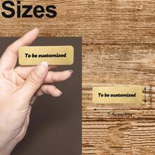 Targa personalizzata in ottone incisa - 3"x1" - Targa commemorativa, targa del nome, cartello d'arte, etichetta per trofei, riconoscimenti militari - Con adesivo o viti per il montaggio