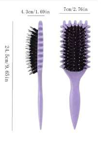 1 pieza Peine rizador de diseño rebotante, cepillo de pelo con cojín de aire para masaje, cepillo grande para ondular el cabello