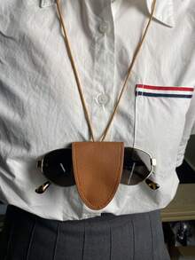 2pcs/1pc Of Ultra Light Oval Fashion Glasses, Y2K Brand Style Fashion Glasses, Casual And Outdoor Chic Accessories For Summer Women's Fashion Glasses, Women's Fashion Glasses, Autumn And Winter Clothing, Beach Accessories, Retro Y2K High-End Glasses, Business Leisure Gifts, Suitable For Daily Wear, Beach, Beach, Vacation, Walking, Shopping, Driving, Street Photography, Fashion Magazine Runway - Gold - View 9