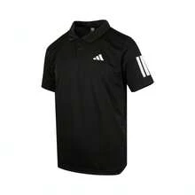 Adidas Áo thun Polo dệt kim 3 sọc tay ngắn dành cho nam TJG0985 - màu đen - Xem 1