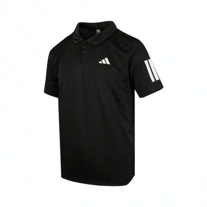 Adidas Men's Club 3 Stripe Polo Knit Short Sleeve Shirt TJG0985