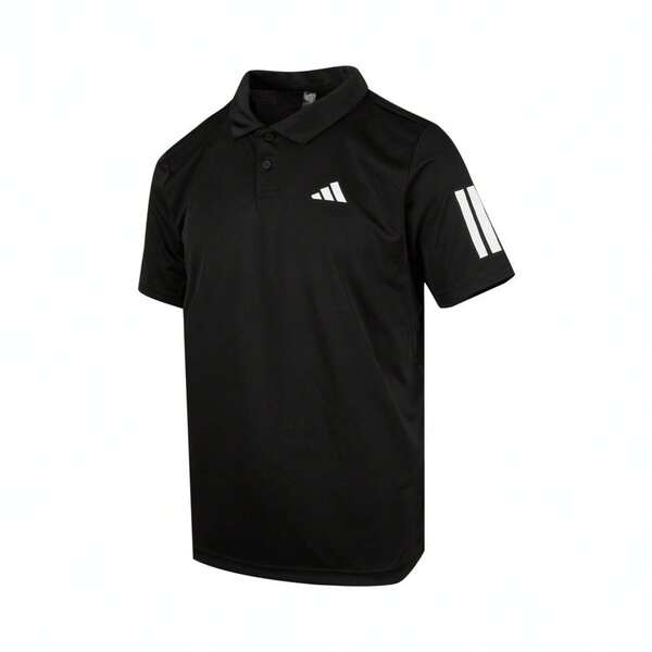 Adidas Áo thun Polo dệt kim 3 sọc tay ngắn dành cho nam TJG0985