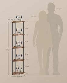 Corner Shelves - 棕色 - 查看 5