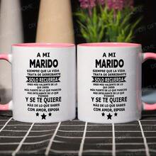 1 Piece, 'To My Husband' Inspirational Ceramic Coffee Mug - Cup For My Husband, Reusable, Perfect Summer Winter Drink Gift,  And Comfortable Grip, Room Decoration, Home Decoration, Party Gift, Birthday Gift, Holiday Gift - Cúp đen - Xem 9