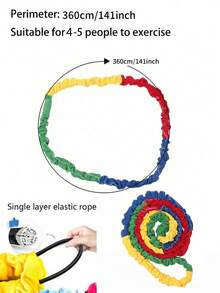 1件套春季拔河套装 - 复活节派对/后院烧烤团队建设游戏，防滑手柄和全天候绳索，家庭聚会必备，室内/室外春季家庭活动 | 复活节派对游戏 | 团队建设工具 | 无需电池的运动器材 | 户外玩具