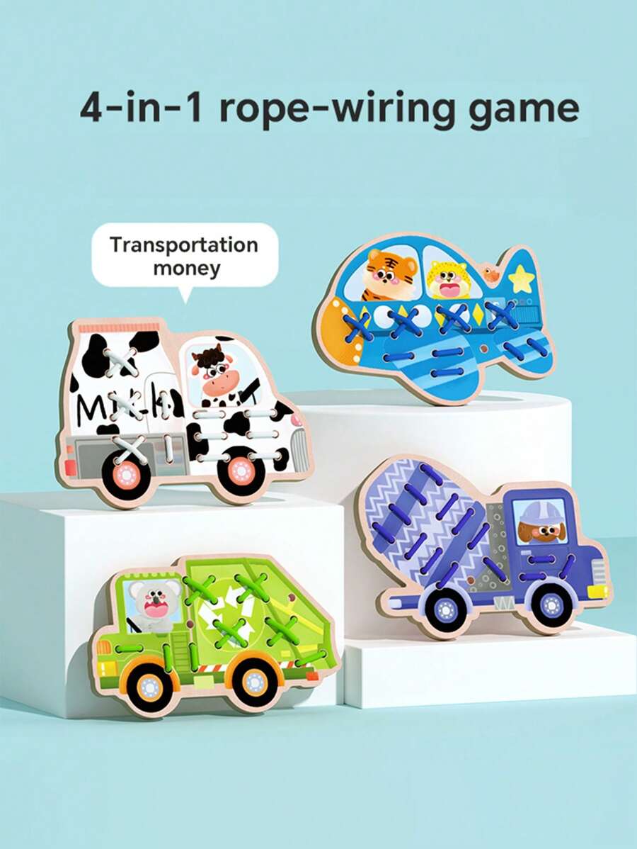Rompecabezas 3D con escena tridimensional, juego de ensamblaje de bloques de construcción, juguete de movimiento manual fino, regalo de cumpleaños para niños
