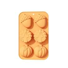 1 pezzo Stampo in silicone per torta di Ognissanti, stampo a forma di zucca, stampo da forno per uso domestico, fai da te candele, sapone, cioccolato, cubetti di ghiaccio, utensili da cucina, regalo migliore