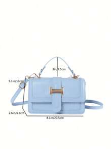 Women's 2024 Autumn Winter Handbag, Fashion Shoulder Bag With Plain, Popular Small Square Crossbody Bag