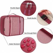 6/8/10 Set Packing Cubes For Travel Luggage Organizer - 10-burgundy - View 3