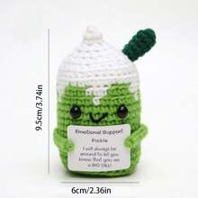 1 pieza de muñeco de peluche hecho a mano con diseño de oveja, ganso, mapache, flamenco, pequeño embrión, gato, pepino, sol, elefante o oso. Estos adorables juguetes de punto son ideales como decoración del hogar, regalos de cumpleaños o de graduación, y también pueden ser un pequeño presente para amigos y familiares con palabras de aliento.