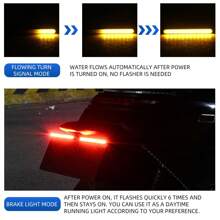 2 Peças Luzes Acessórias para Motocicleta, Luz de Fluxo Universal, Luz Auxiliar Dupla Cor 12V de Alta Luminosidade para Motocicleta/Scooter/Motocicleta Elétrica/Carro