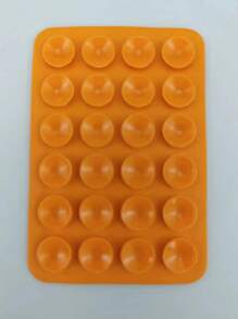 1pc Multifunctional Square Silicone Suction Cup Mobile Phone Stand, 24-Hole Suction Cup With Strong Adhesive Silicone Suction Cup, Suitable For Various Scenarios To Fix And Prevent Phone From Falling, Video Vibration, Phone Selfie Accessories