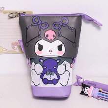 Sanrio 1pc Cute Cartoon Kitty, My Melody, Kuromi, Design Telescopic Pencil Case, Large Capacity Student Stationery Pouch,Back To School,School Supplies,Pencil Pouch,School Bag