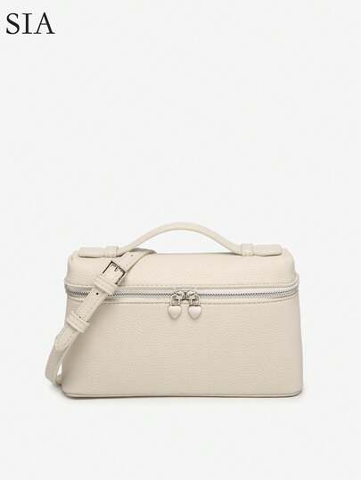 女士复古通勤时尚仿编织金属黄色皮革手提包，适合工作、派对、度假，可拆卸肩带