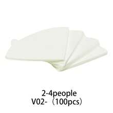 100 Piezas/Paquete Filtros de café - Tamaños 01, 02, filtros de papel natural, a prueba de fugas, desechables, adecuados para goteo manual y cafetera de goteo, de vuelta a la escuela