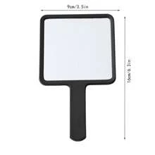 1pc Simple Ins-Style Handheld Mirror/Makeup Mirror For Student Dorm/Portable Compact Mirror For Touch Up