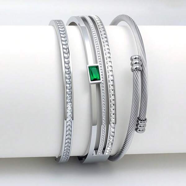 Fashionable Women's Stainless Steel Bracelets, Suitable For Wearing During Holidays, Can Be Used As A Gift For Relatives And Friends.