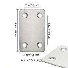10 Stück Metalleckverbinder, schnelle Möbelverbinder