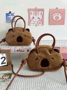 Mochila mini de Capibara para niña; Bolso de hombro lindo para adolescentes; Bolso unisex para estudiantes universitarios