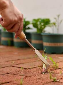 Cirelle Dụng cụ nhổ cỏ và làm cỏ bằng thép không gỉ, dụng cụ cắt cỏ và làm cỏ khe hở, dụng cụ đa năng để đào rau dại, làm vườn tại nhà, trồng hoa và sử dụng trong nông nghiệp - Bạc - Xem 4