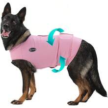 Dog Anxiety Vest, Skin-Friendly Thunder Jacket For Dogs, Dog Calming Shirt For Thunder, Fireworks, Vet Visits And Separation - Keep Pet Calm Without Medicine, Fit For Small Medium Large DogsChristmas - Radiant Orchid - View 1
