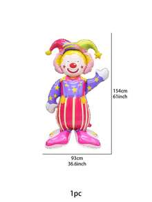 kumozawa 3pcs Giant Standing Carnival Circus Theme Party Decorative Balloons, 4D Stereo Birthday Party Photography Props, Clown Theme 25th Graduation Decor, Eid Al-Adha, Party Supplies, Birthday Balloons - Multicolor - View 5