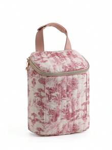 1 件经典绘画数码印花手提包、运动健身单肩包、妈妈婴儿车挂包，配有纸巾袋，包含长肩带和挂钩 - 彩色 - 查看 17