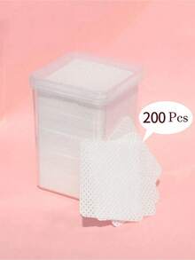 无绒指甲清洁湿巾,凝胶指甲专用无绒清洁湿巾,2000/1000/400/200片装无绒指甲清洁湿巾,指甲清洁棉片,睫毛嫁接胶水清洁湿巾,无绒指甲清洁湿巾,指甲预处理棉片 - 白色 - 查看 3