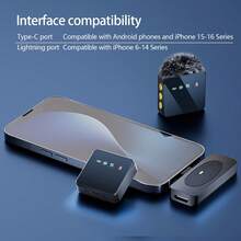 HITOZON Professional Wireless Lavalier Microphone For Smartphone,Plug-Play Wireless Microphone With 4PCS,Lapel Mic For Video Recording,Teaching, Interviews,Podcast,Conference,Vlog,Recording,Live Broadcast