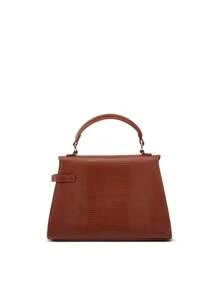 Bolso cuadrado de moda clásica de color sólido, hecho de tela impermeable de PU con diseño de rejilla de diamantes y cierre de cadena, con diseño de apertura y cierre de giro, adecuado para viajar, comprar y asistir a fiestas.