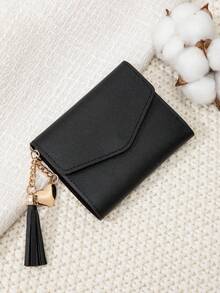 MIYIN Burgundy Bag Charry Red Bag Wine Red Bag,Small Wallet Coin Pocket Small Wallet Double Fold Women's Wallet Mini, Women's Fashionable Wallet, With Multiple Card Slots And ID Card Window, Very Suitable For Outdoor, Travel And Returning To School Gift Bag Present For Women Wallet Purse Wallet Small Wallet - Burgundy - View 6