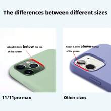 1pc Luxury Liquid Silicone Phone Case Compatible With Apple I Phone 16 11 13 12 14 15 Pro Max Cases I Phone 16 Pro Max Shockproof Protective Cover