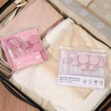 5/7/10PCS Travel Bottle Sets, Refillable, Portable, Leak-Proof, Travel Sample Packaging, Suitable For Shower Gel, Shampoo, Skin Care Products, Cosmetics Packaging, Travel Care Set, Home Sample Packaging, Travel Essentials, Beauty Tools(The Style Of The Packaging Is Random)