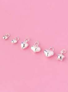 Bracelets en argent sterling S925 avec pendentif cœur plaqué or 14 carats. Chaîne de bracelet bangle fine bijoux cadeau pour femmes et adolescentes. Disponible en 5 mm, 6 mm, 8 mm, 10 mm, 11,2 mm