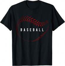 Cool Baseball T-Shirt Gift For Grandpa Birthday Gift For Teenage Boy - Black - View 1