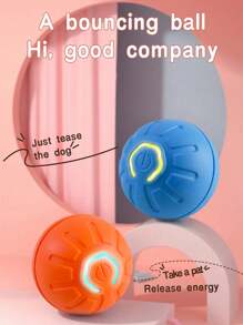 Pelota automotriz para perros, bola interactiva recargable por USB, bola autogiratorio durable, juguete interactivo para perros pequeños y medianos, juguete electrónico interactivo inteligente para mascotas