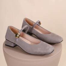 Damen Mary Jane Pumps, Plateau-Absatz, Slip-On, geeignet für Frühling, Sommer, Herbst und Winter